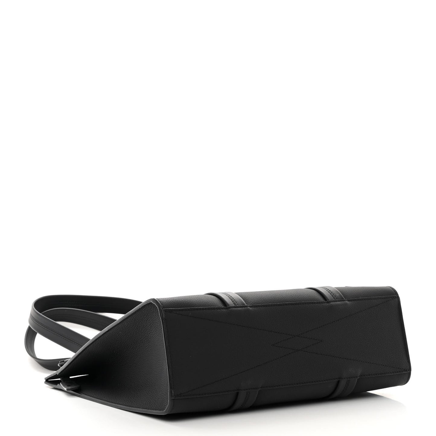 Grained Calfskin LV Aerogram Tote Black