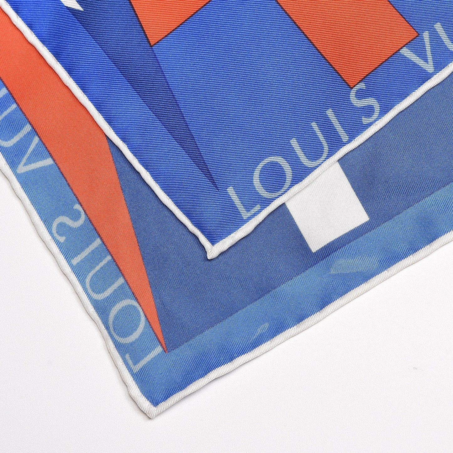 Silk Cup Scarf Blue
