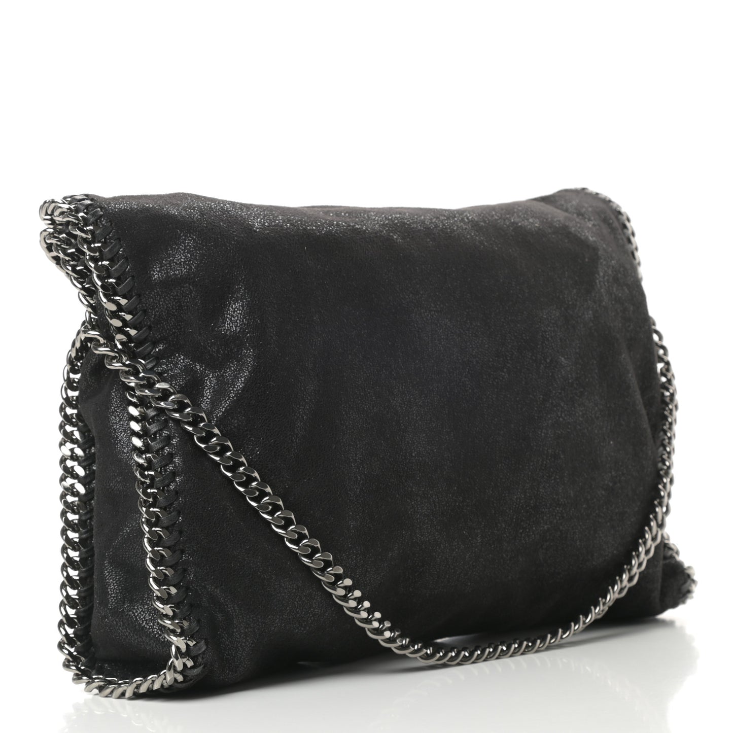 Shaggy Deer Falabella Fold Over Tote Black