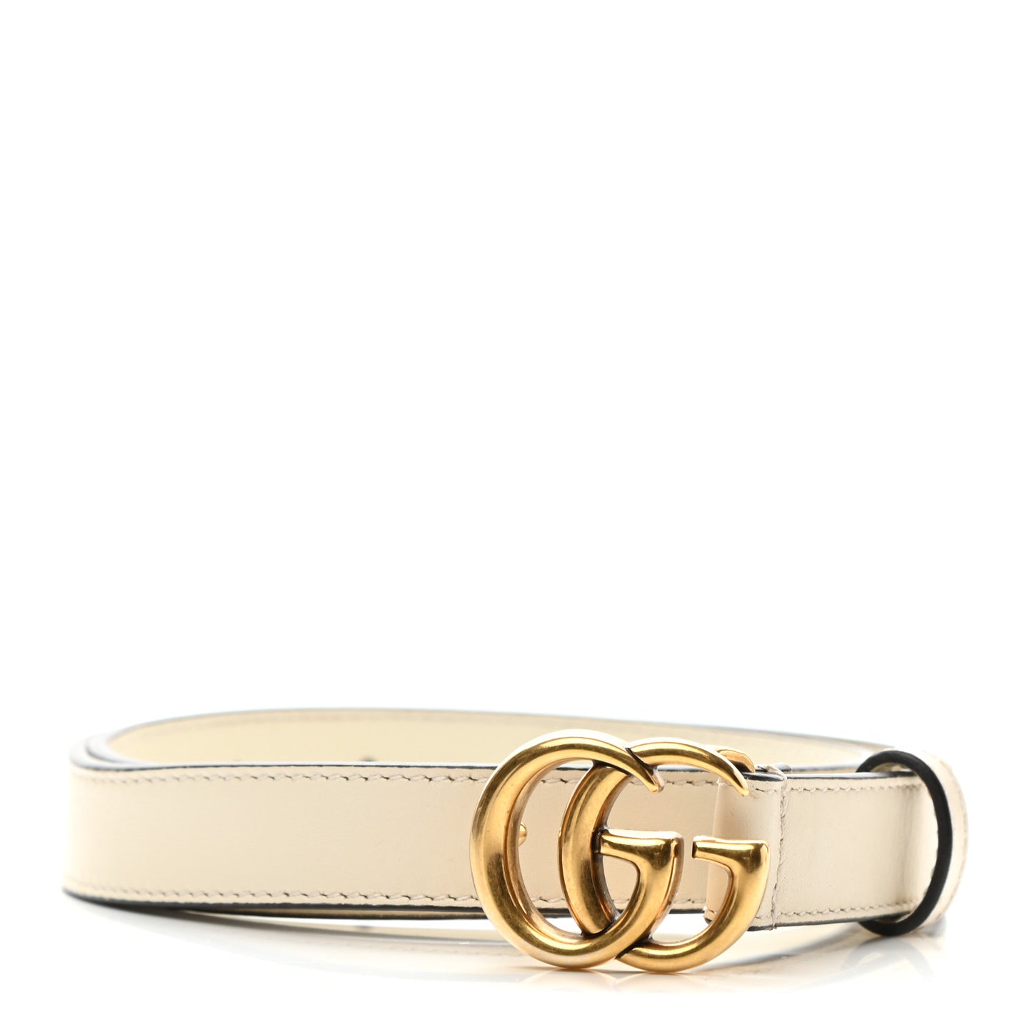 Calfskin Double G 20mm Belt 70 28 Mystic White