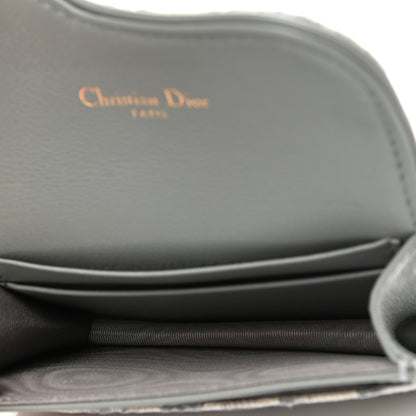 Christian Dior Oblique Saddle Card Holder Gray 5 of 10