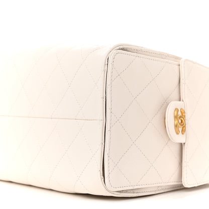 Chanel Caviar Quilted Small Chanel 25 Handbag White 10 of 14