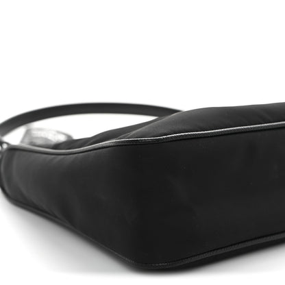 Prada Tessuto Nylon Saffiano Mini Re-Edition 2005 Bag Black 10 of 11