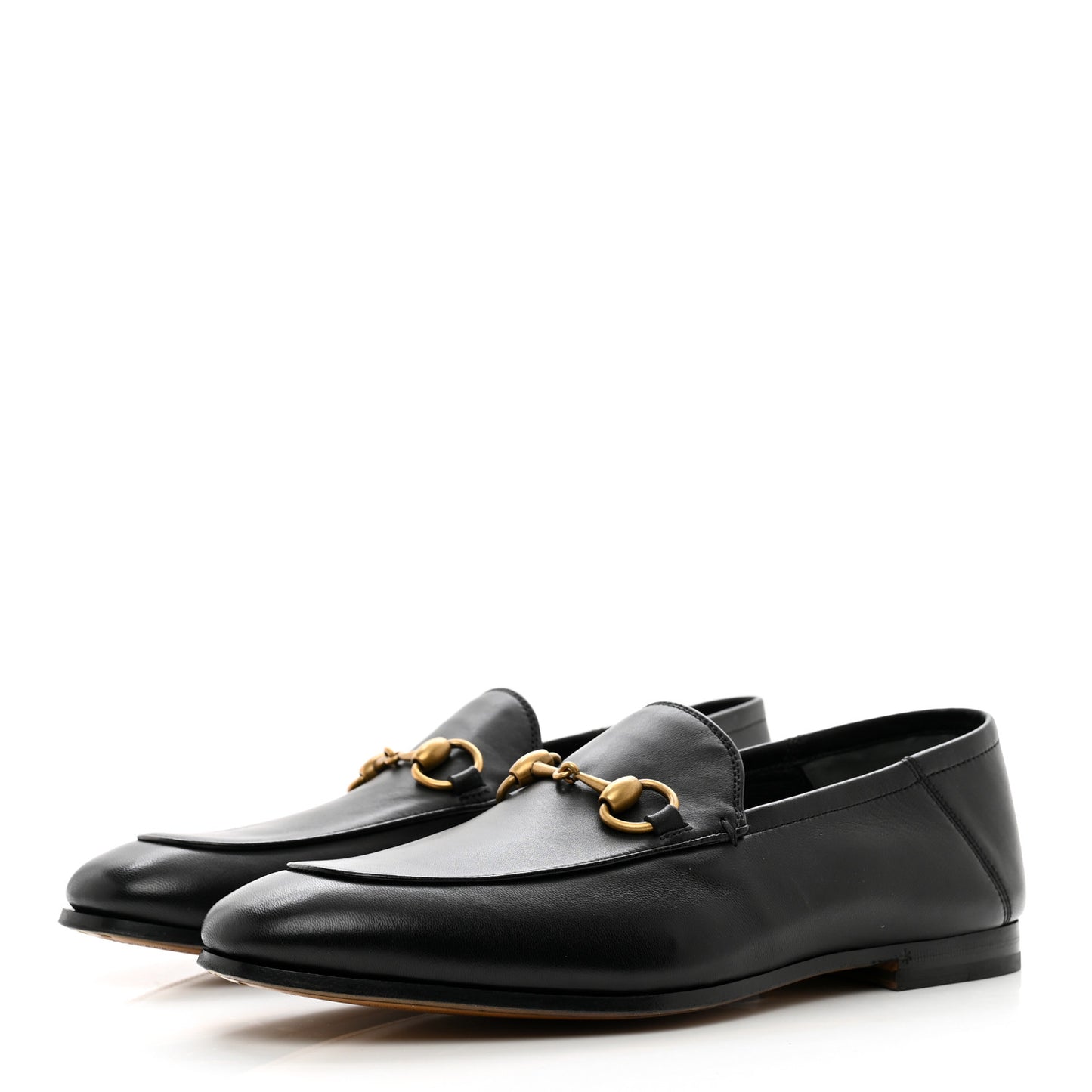 Lambskin Mens Brixton Horsebit Loafers 5.5 Black