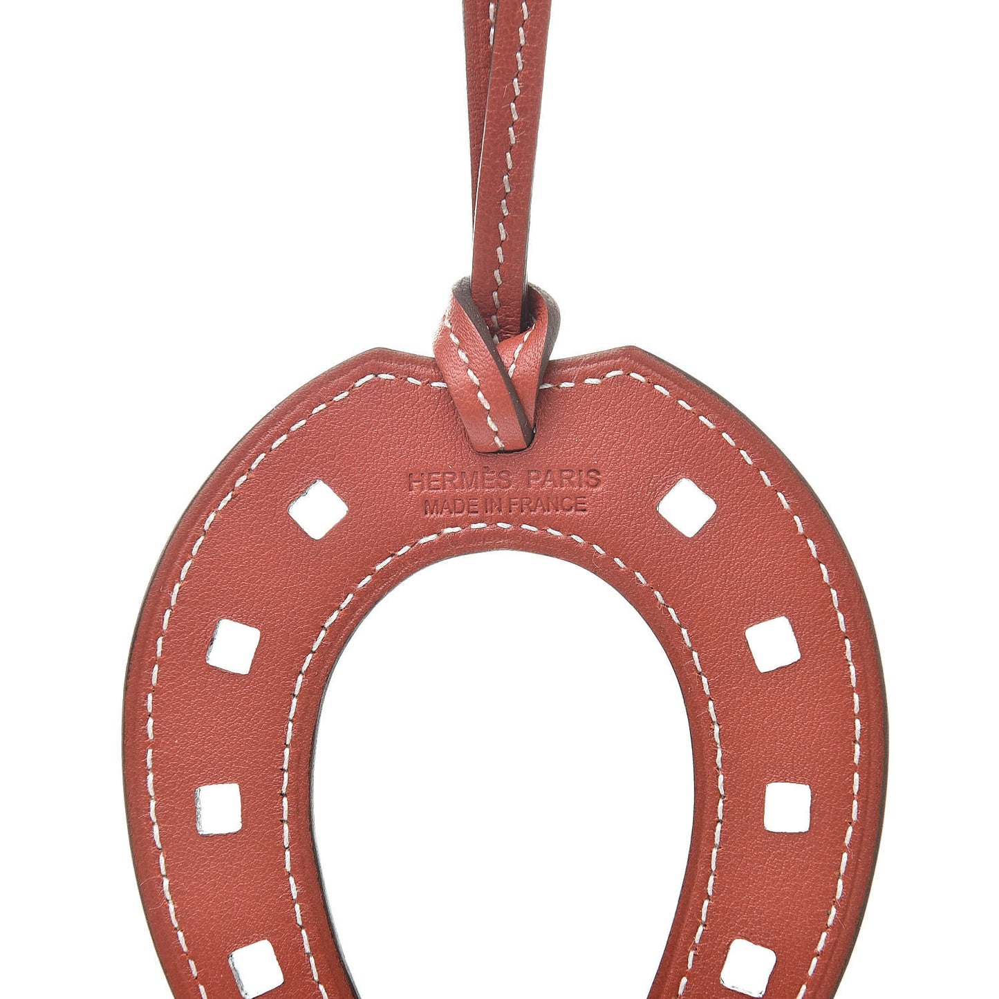 Swift Paddock Horseshoe Bag Charm Sanguine