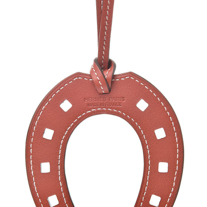 Hermes Swift Paddock Horseshoe Bag Charm Sanguine 3 of 4