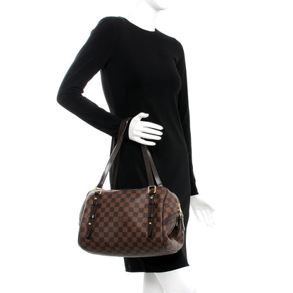 Louis Vuitton Damier Ebene Rivington GM 2 of 7