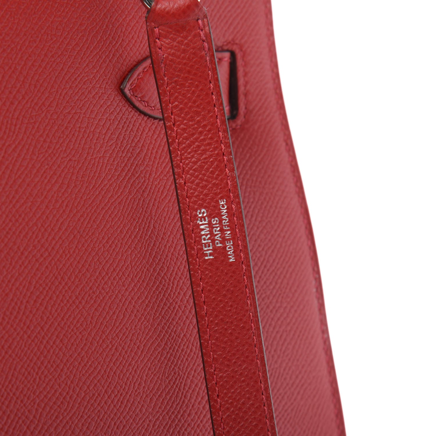 Hermes Epsom Kelly Sellier 32 Rouge Casaque 13 of 15