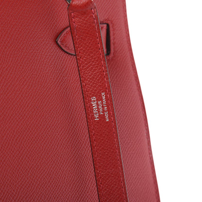 Hermes Epsom Kelly Sellier 32 Rouge Casaque 13 of 15