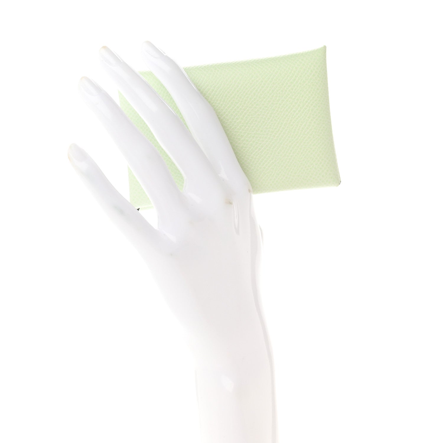 Hermes Epsom Calvi Card Case Vert Fizz 2 of 7