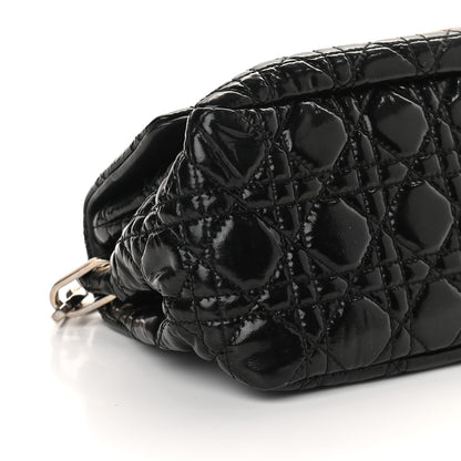 Christian Dior Patent Cannage New Lock Flap Black 8 of 9