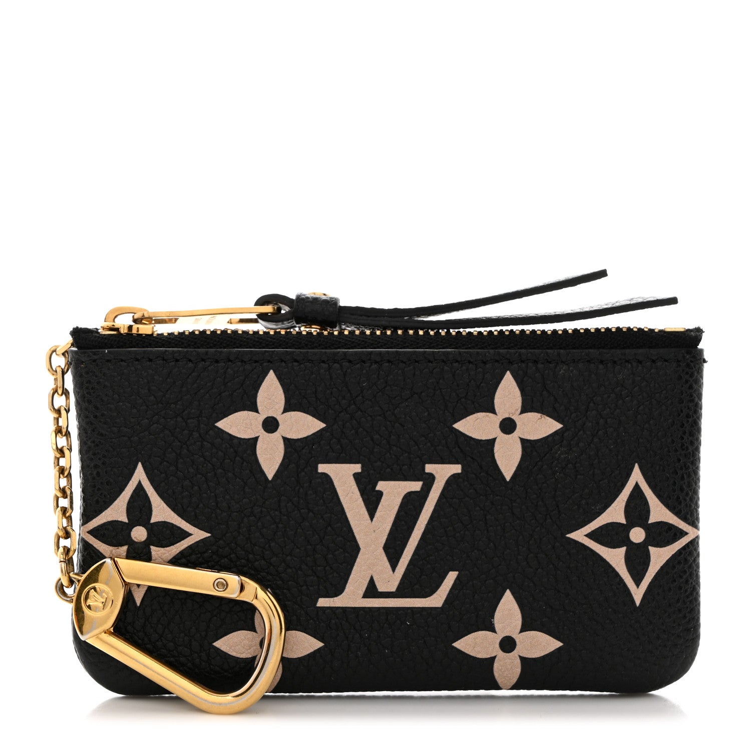 Louis Vuitton Empreinte Monogram Giant Key Pouch Black Beige 1 of 8