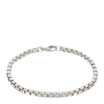 Tiffany Sterling Silver 4mm Venetian Link Bracelet 1 of 4