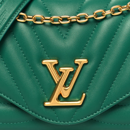 Louis Vuitton Calfskin New Wave Chain Bag MM NM Emerald 8 of 12