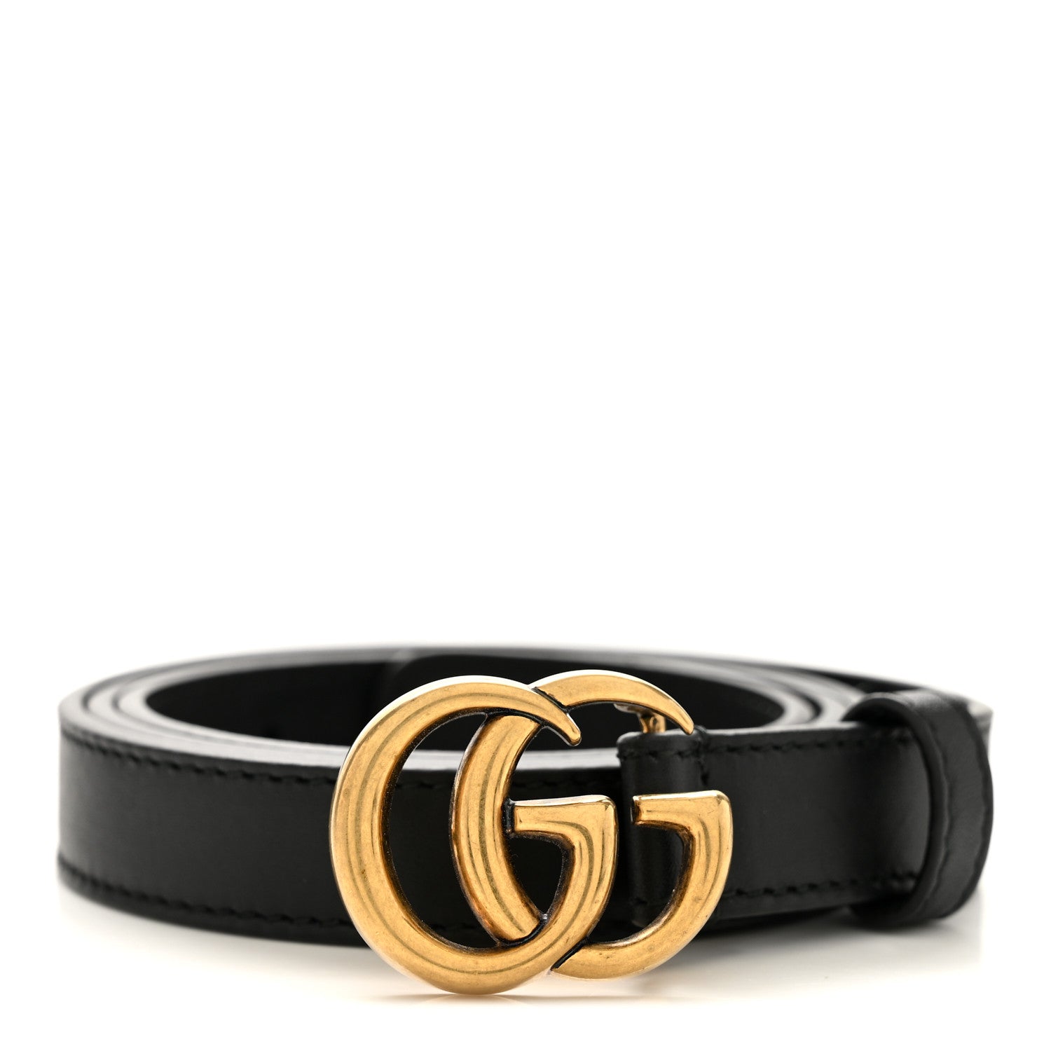 Gucci Calfskin Double G 20mm Belt 85 34 Black 8 of 8