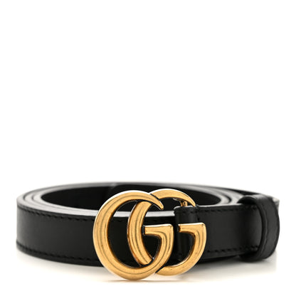 Gucci Calfskin Double G 20mm Belt 85 34 Black 8 of 8