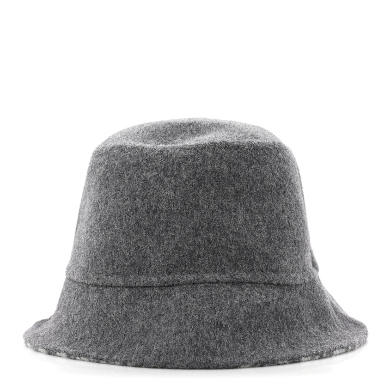 Christian Dior Wool Oblique Jacquard Bob Chic Bucket Hat 58 Grey 4 of 8