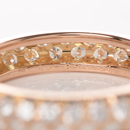 Van Cleef & Arpels 18K Rose Gold Diamond Eternity Band Pave Ring 50 5.25 4 of 4