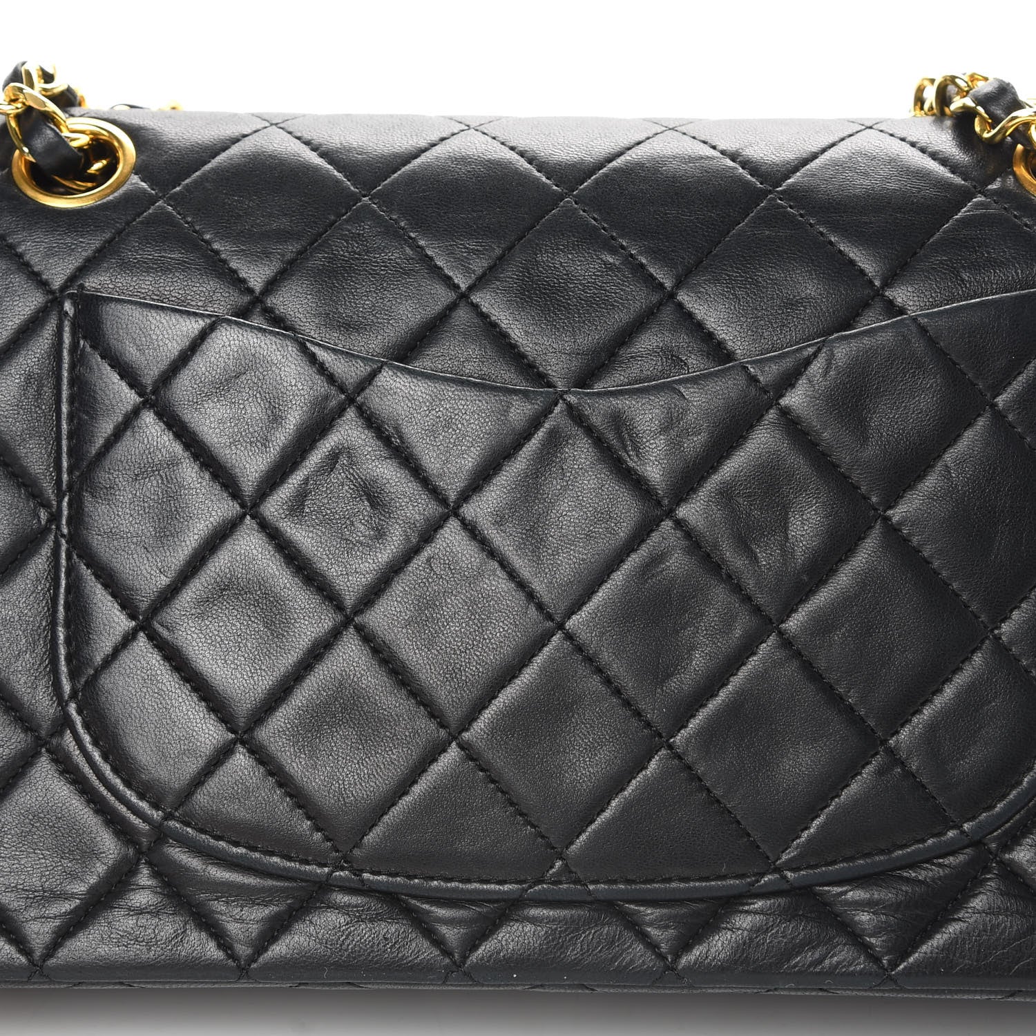 Chanel Lambskin Quilted Small Double Flap Black 18 of 19