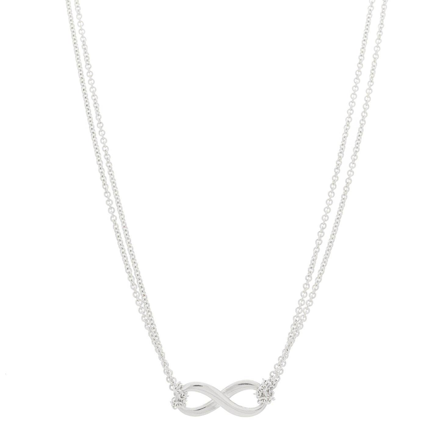 Sterling Silver Infinity Pendant Necklace