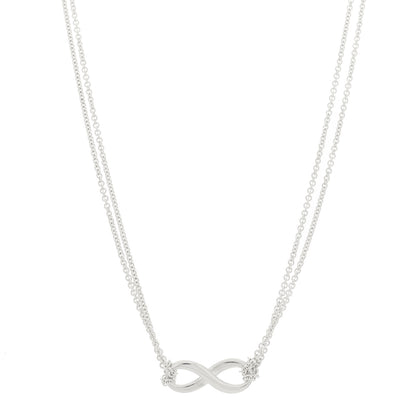 Tiffany Sterling Silver Infinity Pendant Necklace 1 of 5