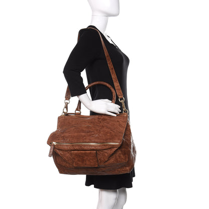 Givenchy Tumbled Sheepskin Large Pandora Brown 2 of 14