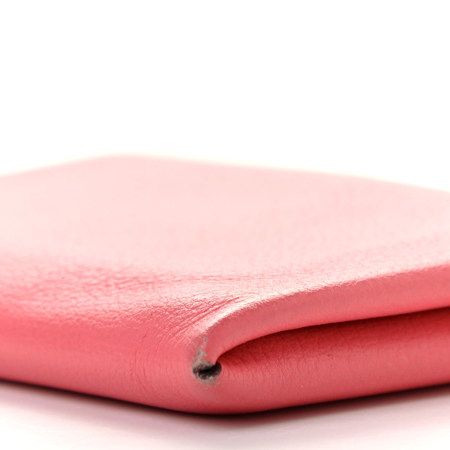 Chevre Mysore Calvi Card Case Rose Azalee