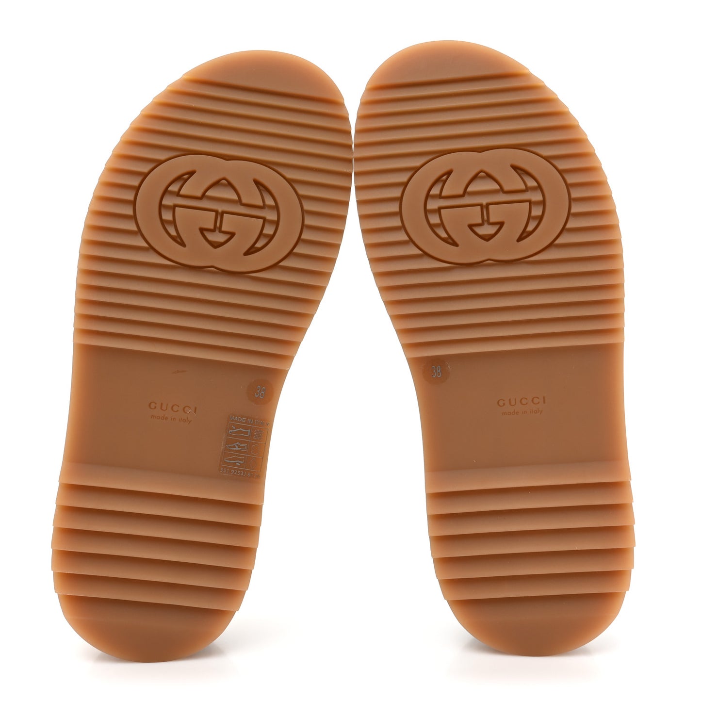 GG Supreme Monogram Water Flora Angelina Platform Slide Sandals 38 Beige White Multicolor