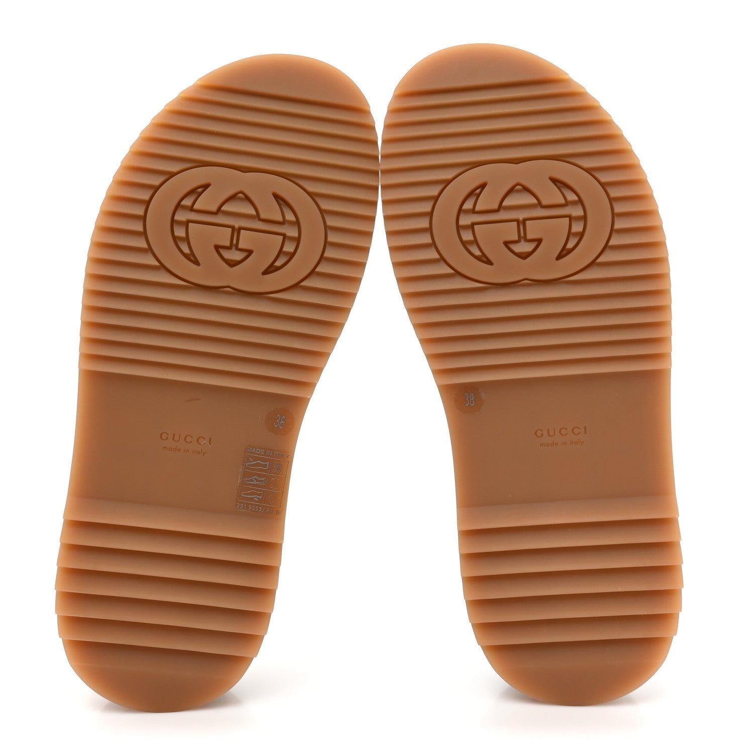 Gucci GG Supreme Monogram Water Flora Angelina Platform Slide Sandals 38 Beige White Multicolor 5 of 8