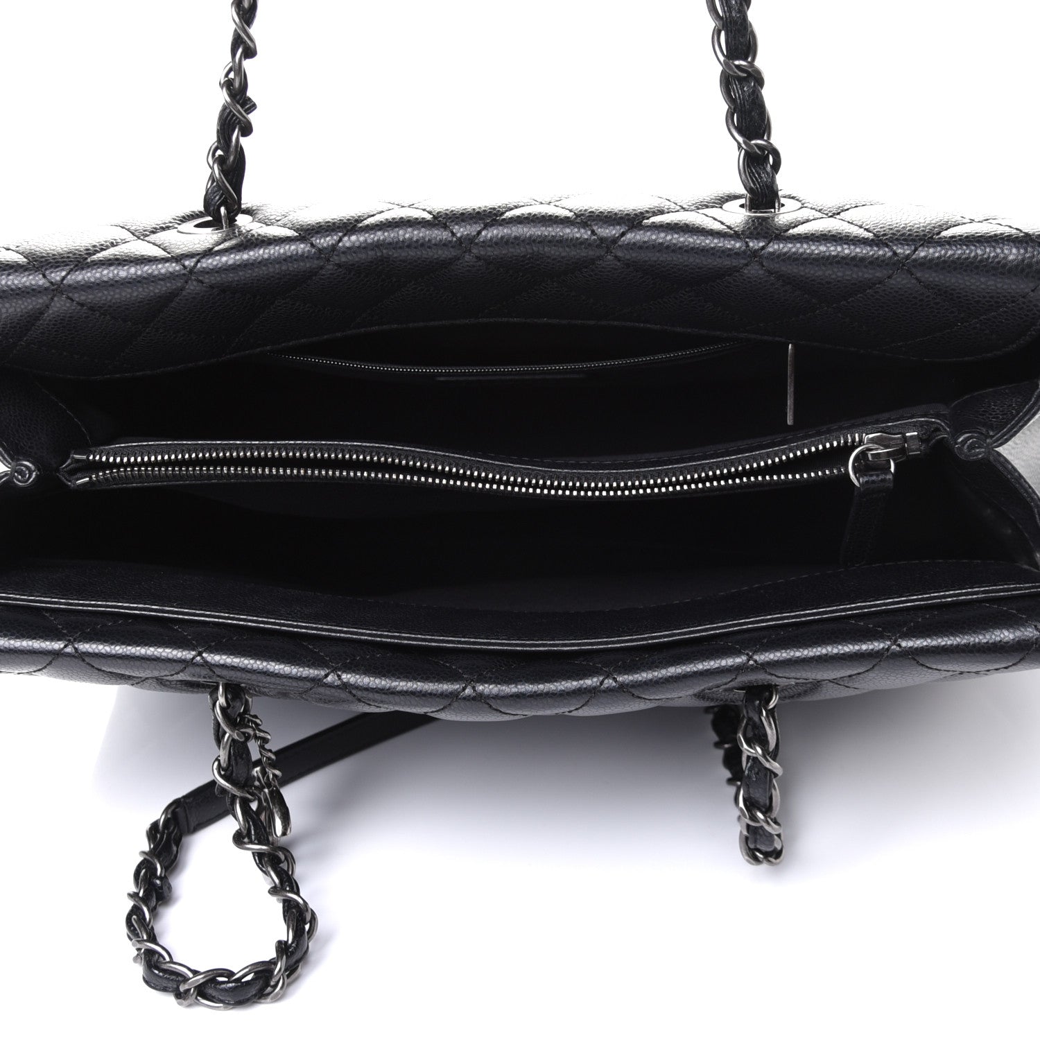 Chanel Caviar Quilted City Shopping Tote Black 8 of 8