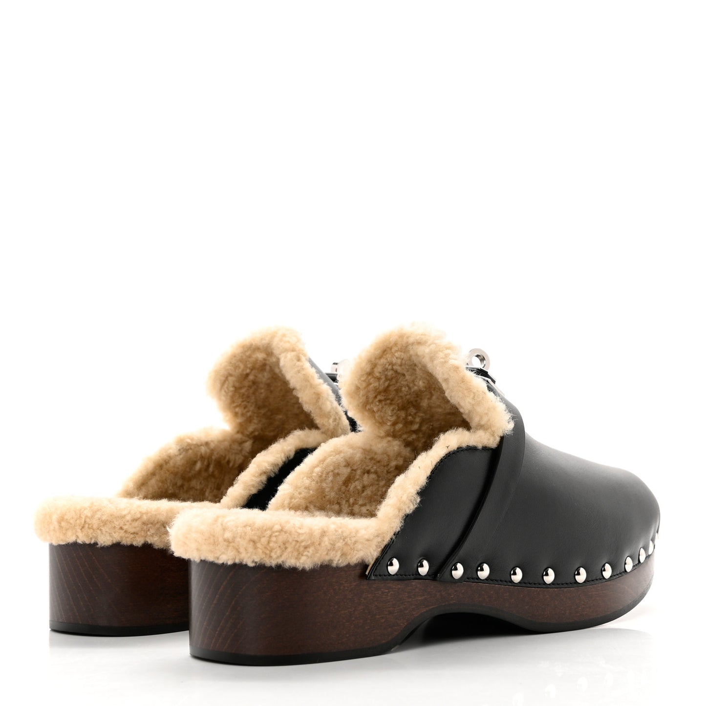 Calfskin Carlotta Mules 39 Black
