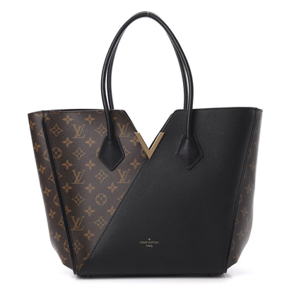 Louis Vuitton Calfskin Monogram Kimono Tote Black 1 of 12