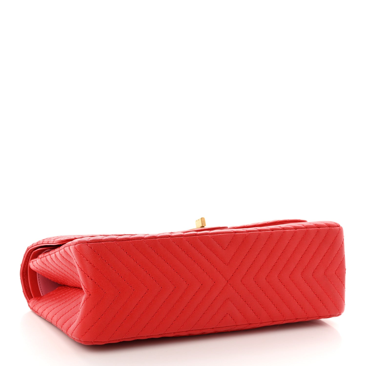 Chanel Sheepskin Chevron Quilted 2.55 Reissue 226 Flap Red 4 of 10