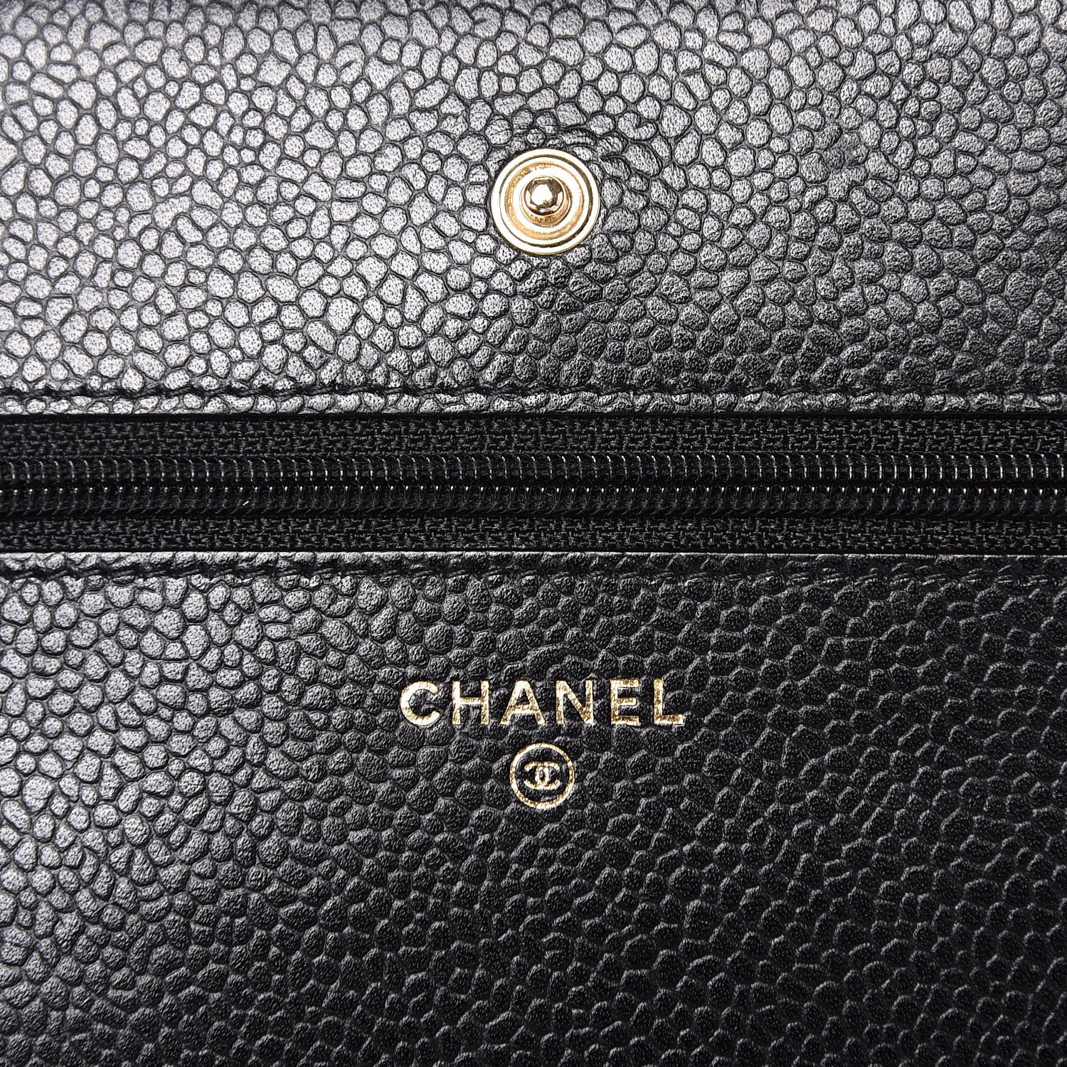 Chanel Caviar Quilted Wallet On Chain WOC Black 5 of 9