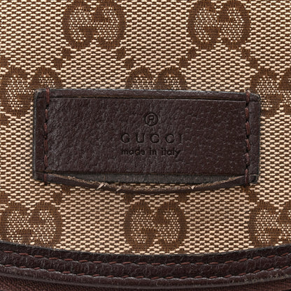 Gucci Monogram Natural Pigskin Large Diaper Bag Beige Ebony Cocoa Dark Chocolate 14 of 14