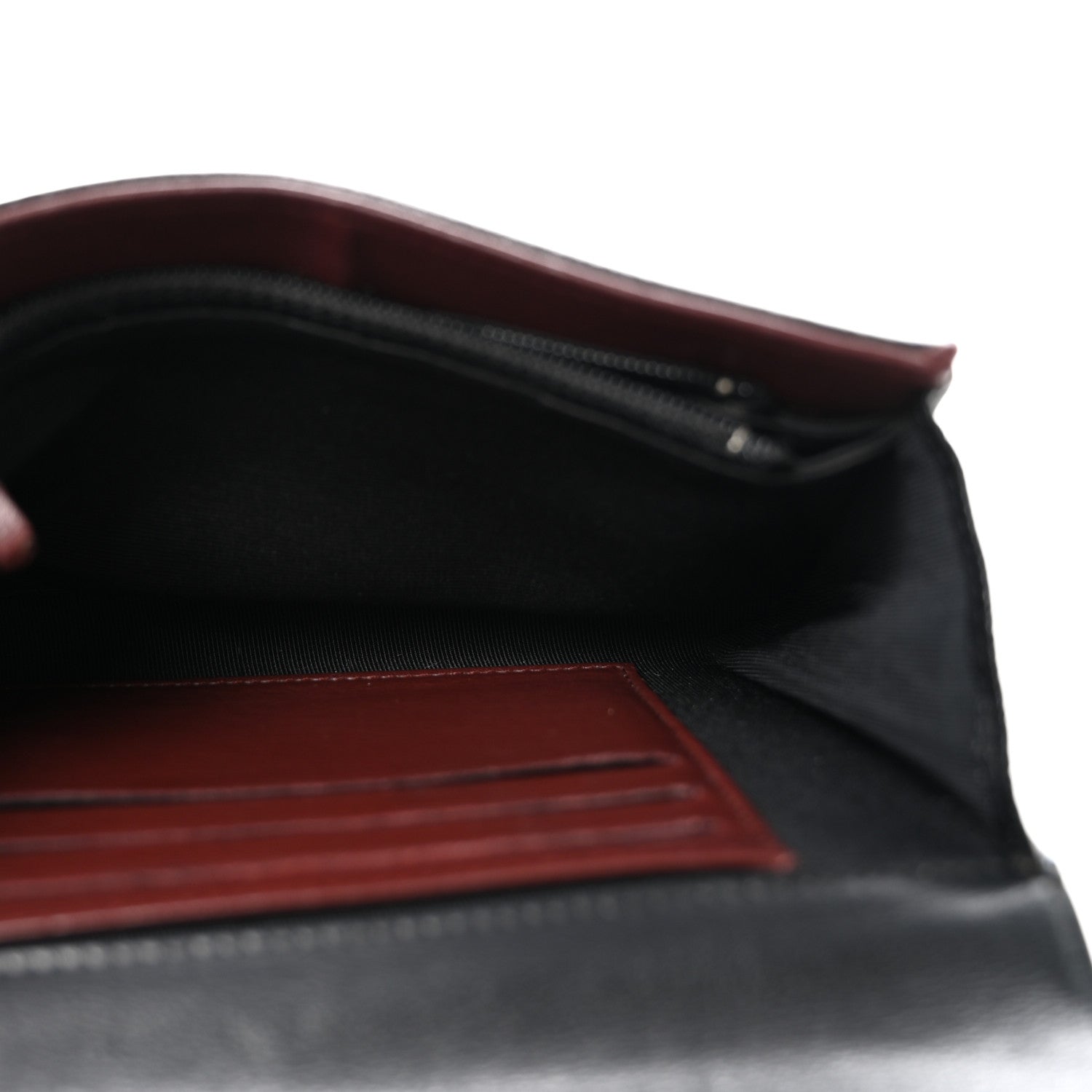 Chanel Calfskin Diamond Stitched Flap Wallet Black 5 of 15