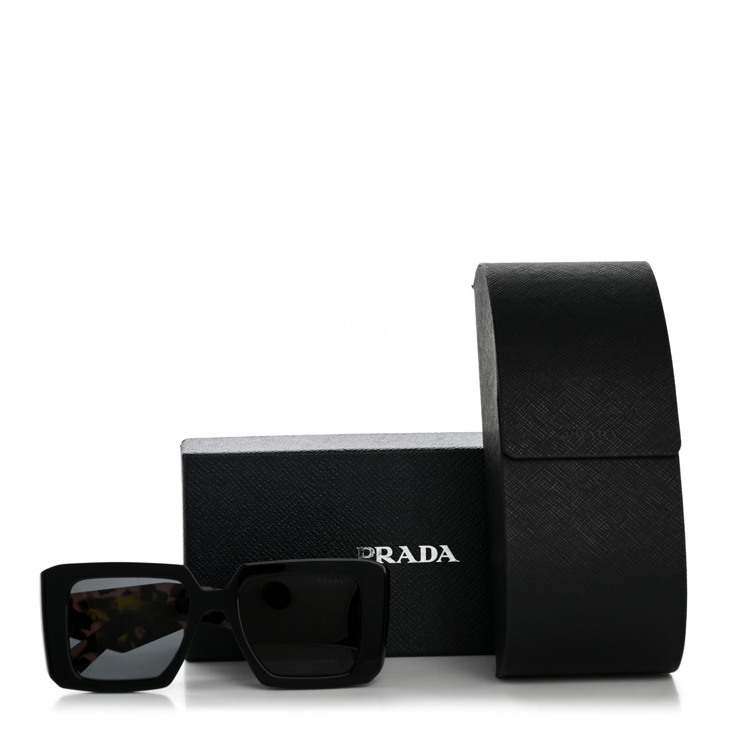 Prada Acetate Symbole Sunglasses SPR 23Y Slate Grey 8 of 8