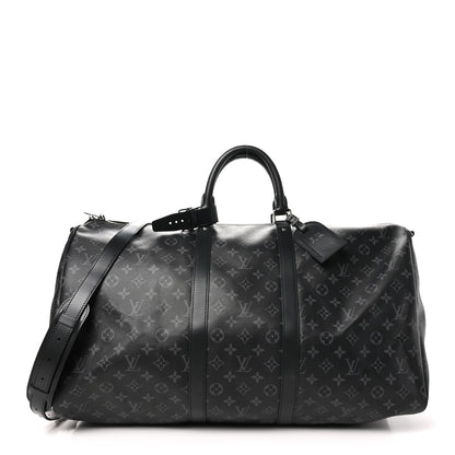 Louis Vuitton Monogram Eclipse Keepall Bandouliere 55 1 of 11