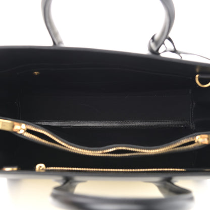 Saint Laurent Calfskin Bi-Color Small Sac De Jour White Black 5 of 12