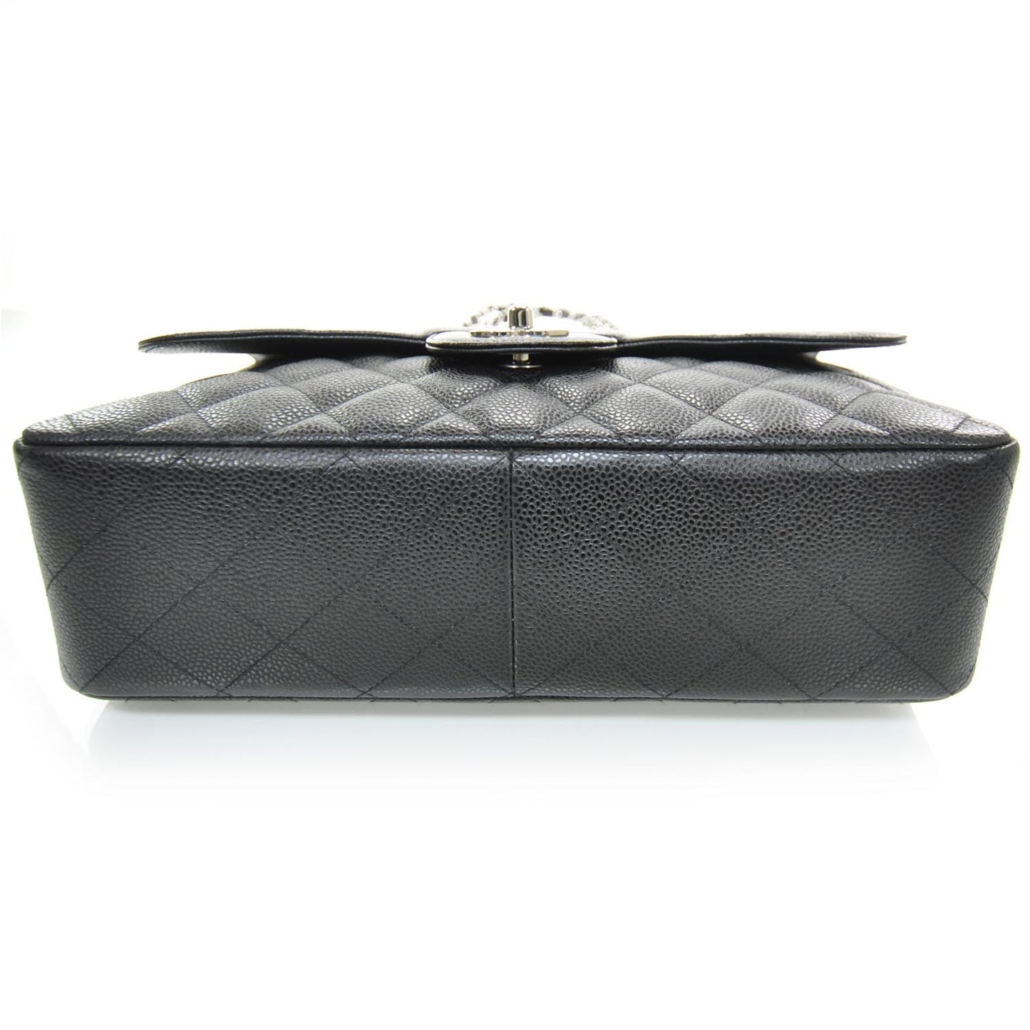 Caviar Quilted Jumbo Flap Black SHW