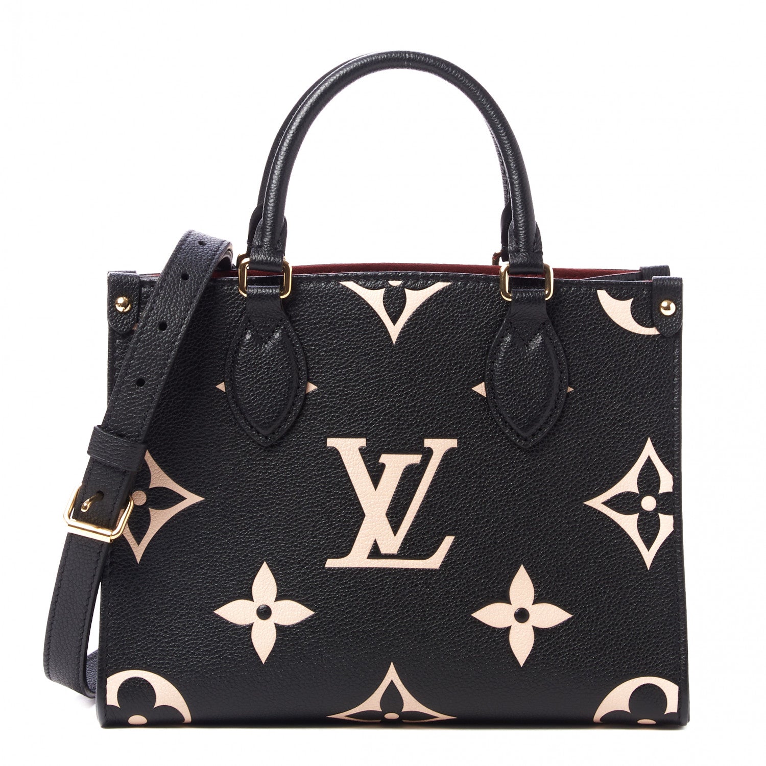 Louis Vuitton Empreinte Monogram Giant Onthego PM Black Beige 1 of 8