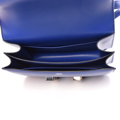 Hermes Tadelakt Constance 18 Bleu Electrique 5 of 19