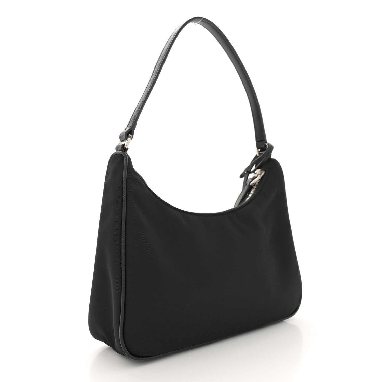 Prada Tessuto Nylon Saffiano Mini Re-Edition 2005 Bag Black 3 of 13