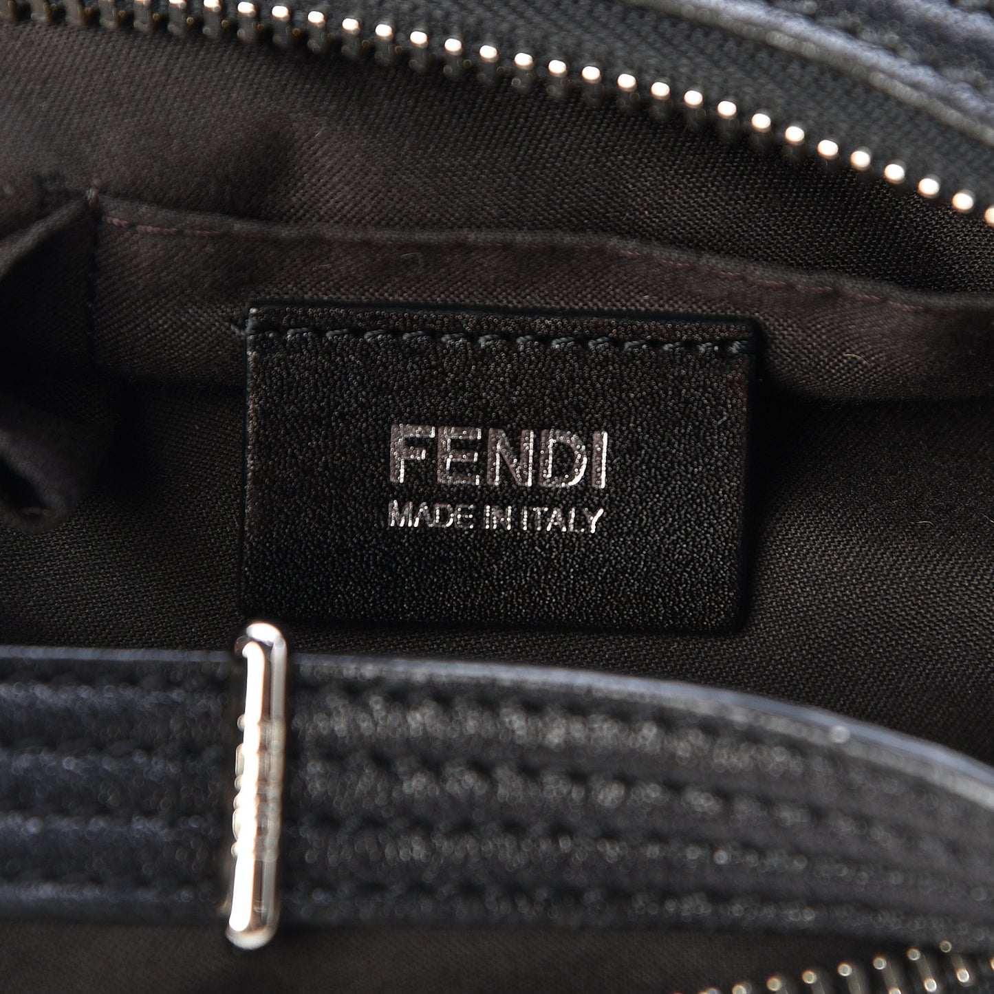 Sheepskin Zipper Hobo Black