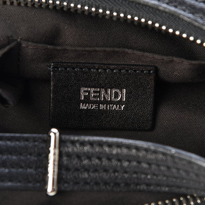 Fendi Sheepskin Zipper Hobo Black 6 of 10