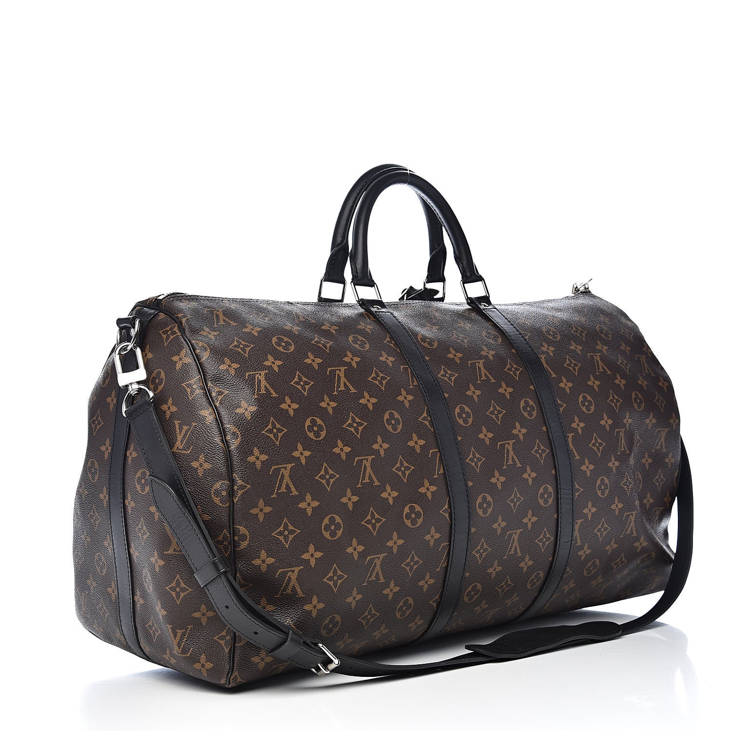 Louis Vuitton Monogram Macassar Keepall Bandouliere 55 3 of 10