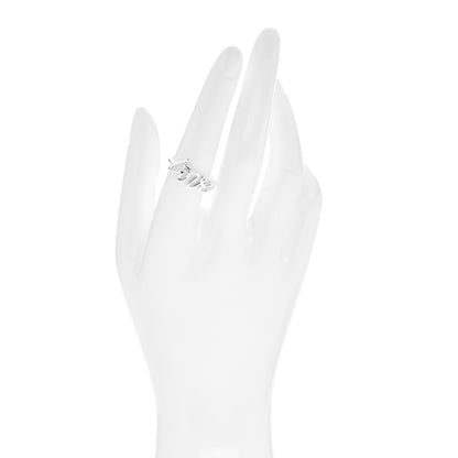 Tiffany Sterling Silver Paloma Picasso Graffiti Love Ring 56 7.75 2 of 5
