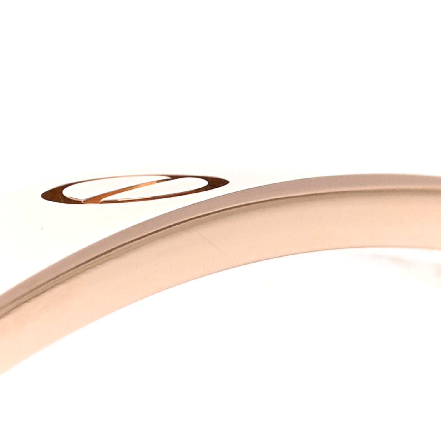 Cartier 18K Pink Gold LOVE Cuff Bracelet 17 4 of 5