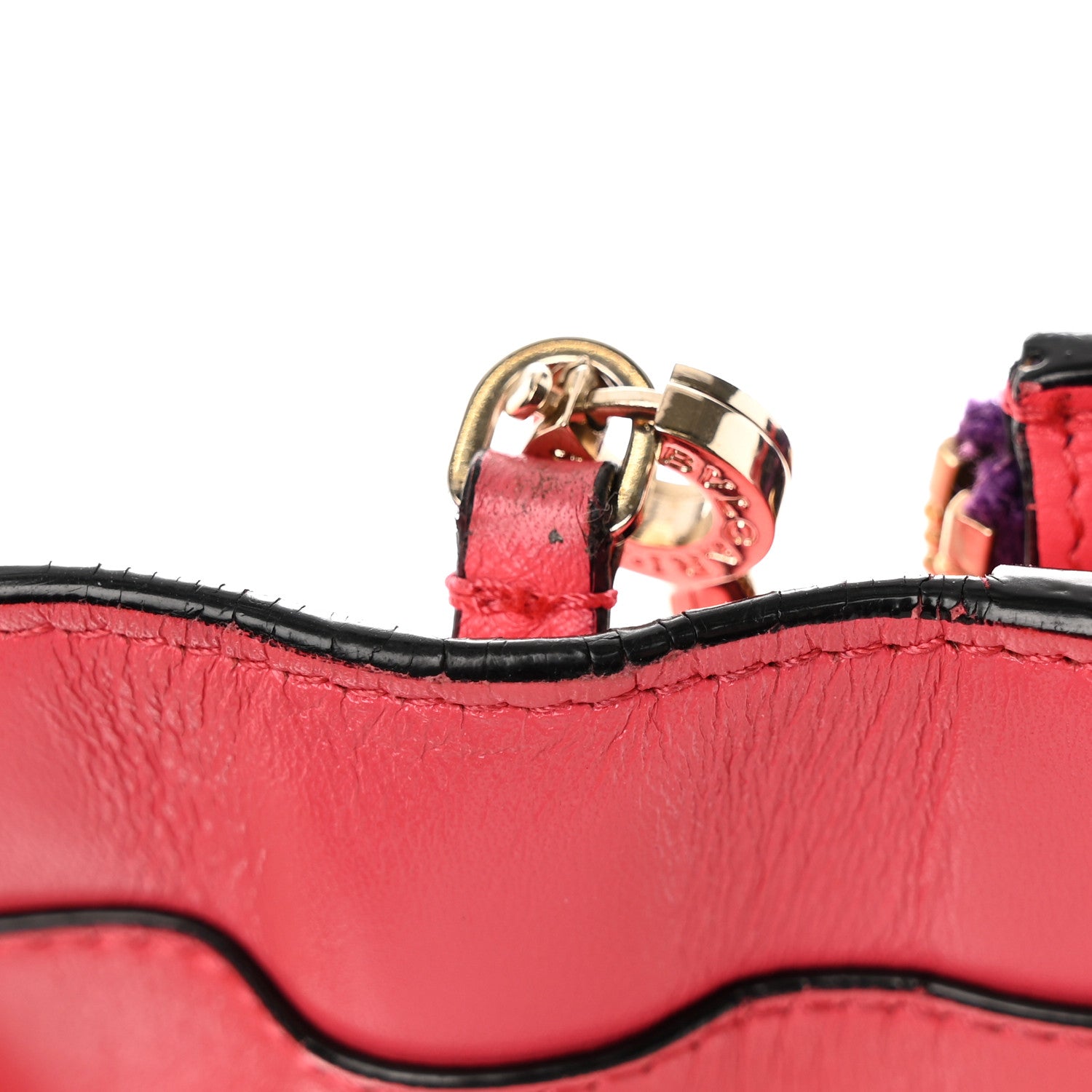 Bulgari Calfskin Serpenti Forever Chain Wallet Reef Coral 17 of 25