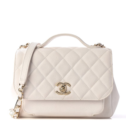 Chanel Caviar Quilted Medium Business Affinity Flap White 1 of 11